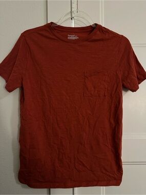 Boy’s Pocket Crew Neck T-Shirt - Rust